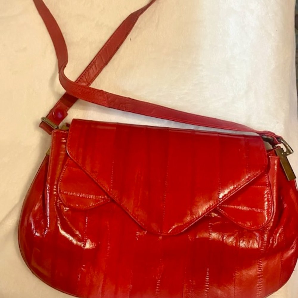 Red Eel Skin Purse